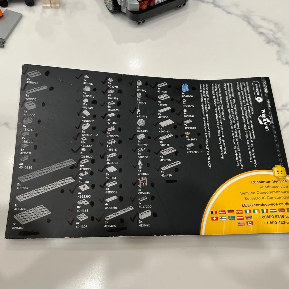 LEGO Ideas The DeLorean Time Machine 21103 Back To The Future Complete Minifigs+